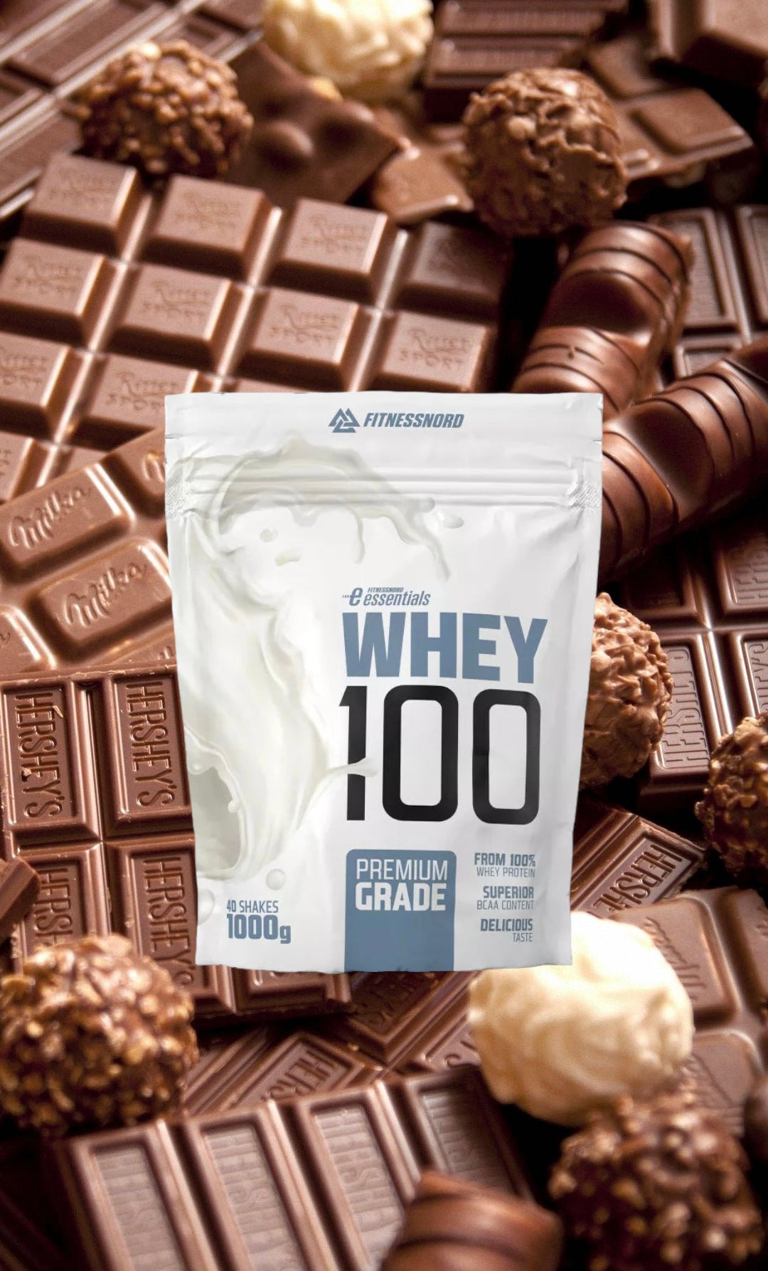 Fitnessnord Whey 100 - Protein Pulvur - 1000g