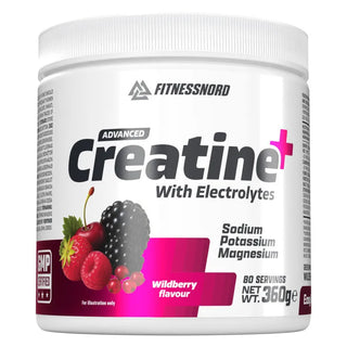Fitnessnord Creatine+ Elektrolyttir Wildberry 360g
