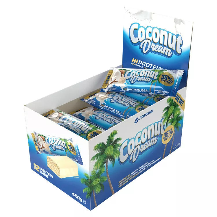 Fitnessnord Coconut Dream Protein bar Case 12x