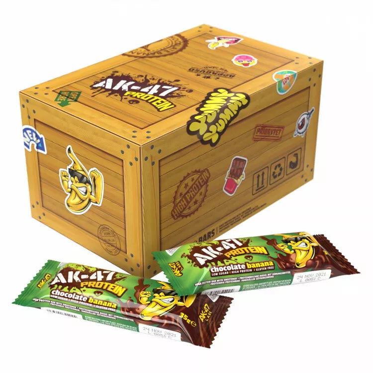 AK-47 LABS CHOCOLATE BANANA PROTIEN BAR Case 12xBARS